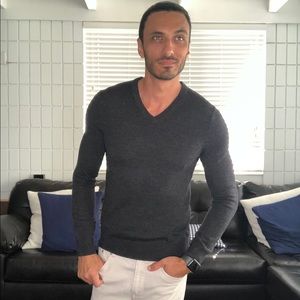 V-Neck Merino Wool Sweater